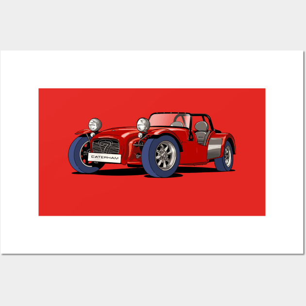 Caterham 7 Wall Art by Webazoot